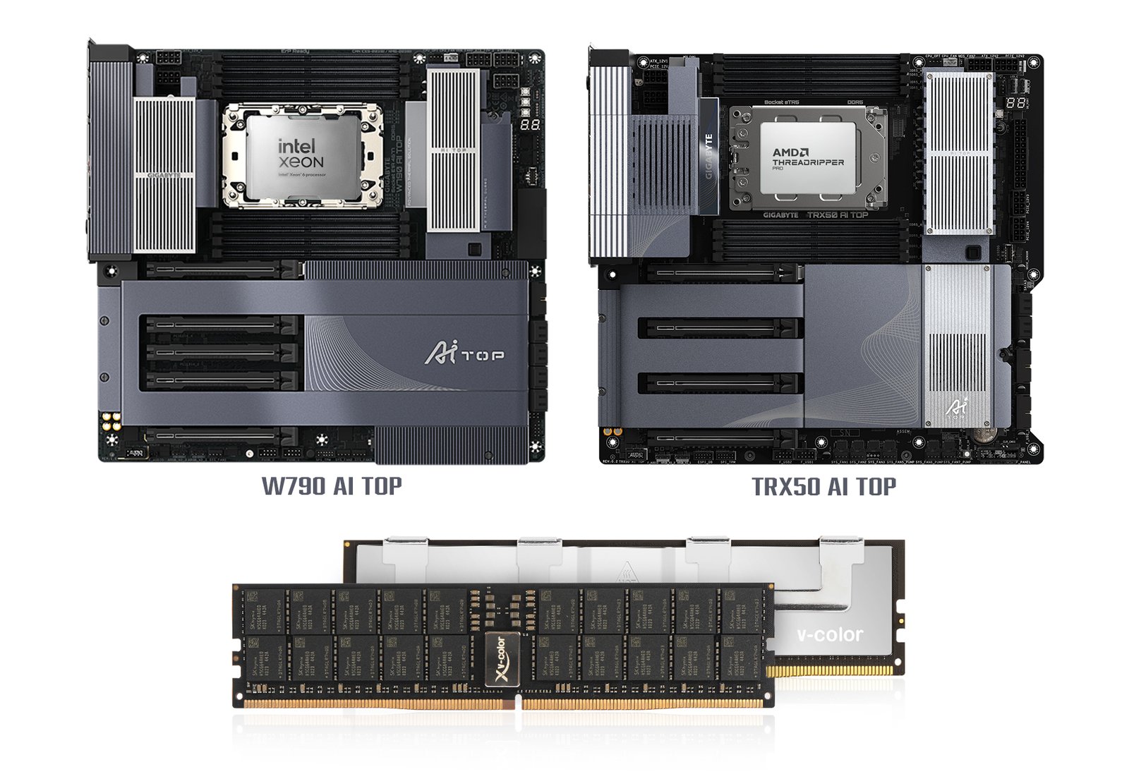 v-color DDR5 OC RDIMM Motherboard